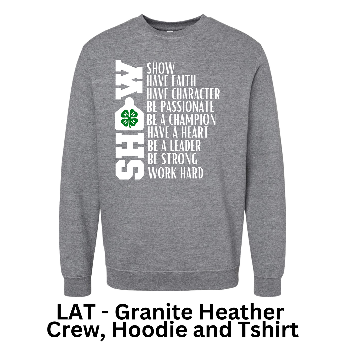4H Show - Youth (Design on back)