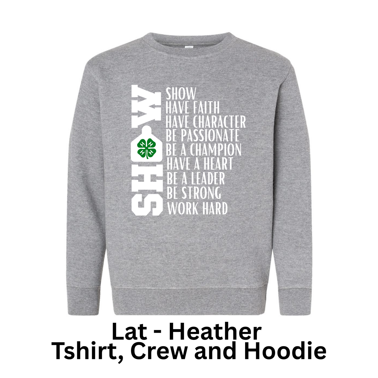 4H Show - Youth (Design on back)