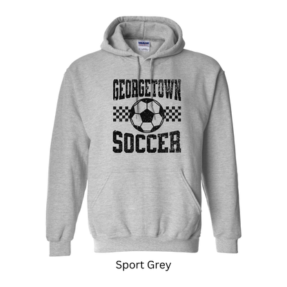 Georgetown Soccer Black Distressed