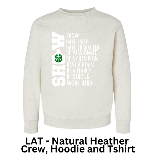 4H Show - Youth (Design on back)