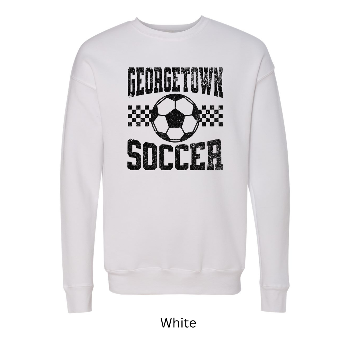 Georgetown Soccer Black Distressed