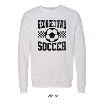 Georgetown Soccer Black Distressed