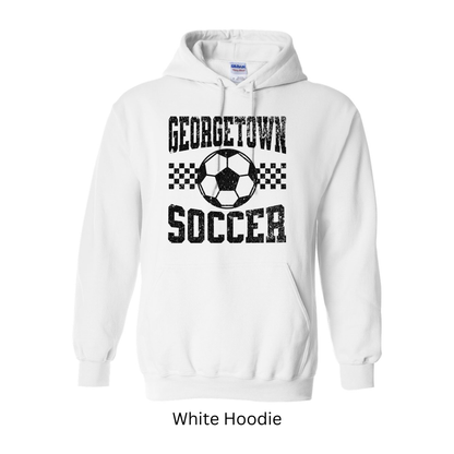 Georgetown Soccer Black Distressed