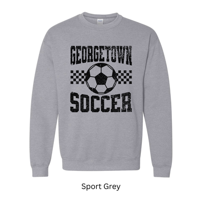 Georgetown Soccer Black Distressed